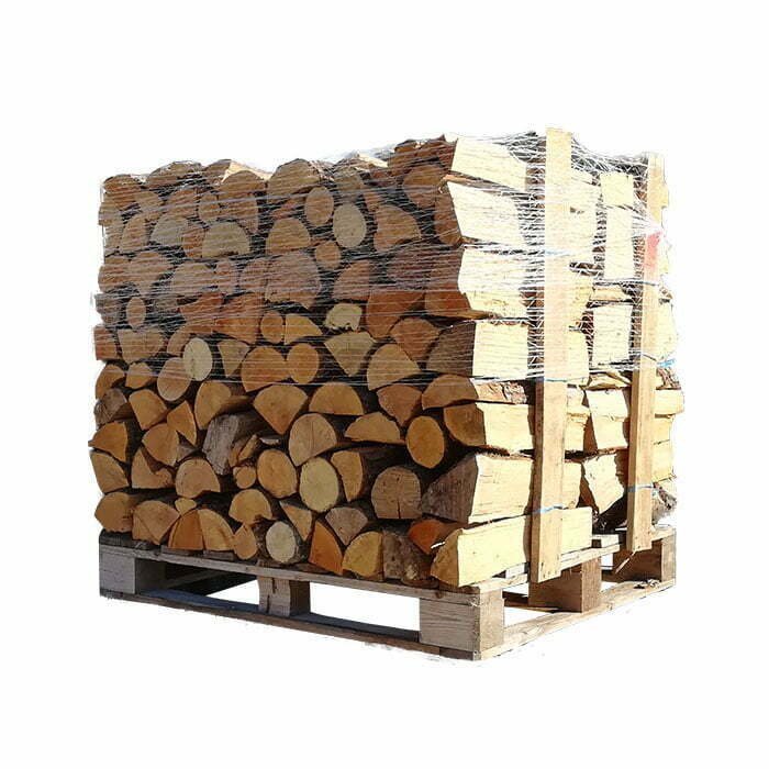 4 Paletten (2 Weißeiche + 2 Buche/Hainbuche) – Holzscheite mit 50 cm Länge – Produktansicht 2