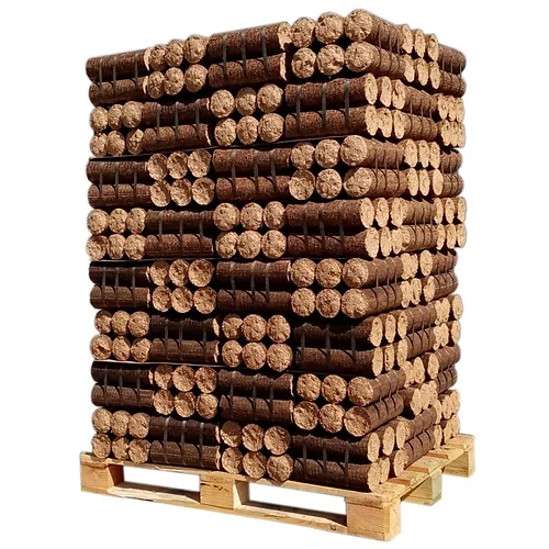 Verdichtetes Brennholz – Laubholz + Nadelholz – Palette mit 960 kg – Produktansicht 1