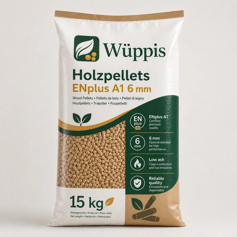 ENplus-A1-Holzpellets 6 mm – 990-kg-Palette – Produktansicht 1