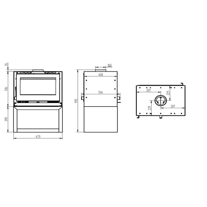 Holzofen 2 Sichtscheiben – FIREMATIC Ottawa – S 12.6 kW – Produktansicht 4