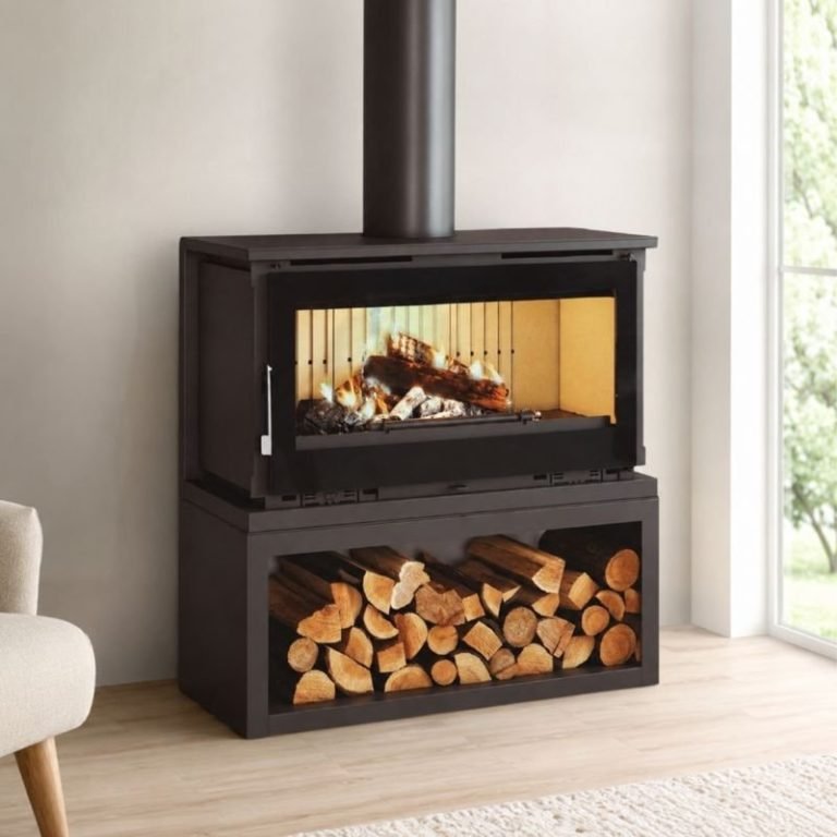 Holzofen anschließbar mit Holzfach – FIREMATIC Toronto – S 12.6 kW – Produktansicht 1