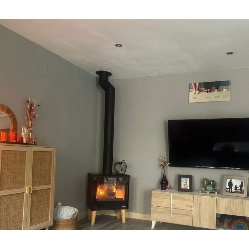 Holzofen auf Standfüßen – BRONPI Arus 9.5 kW – Produktansicht 2