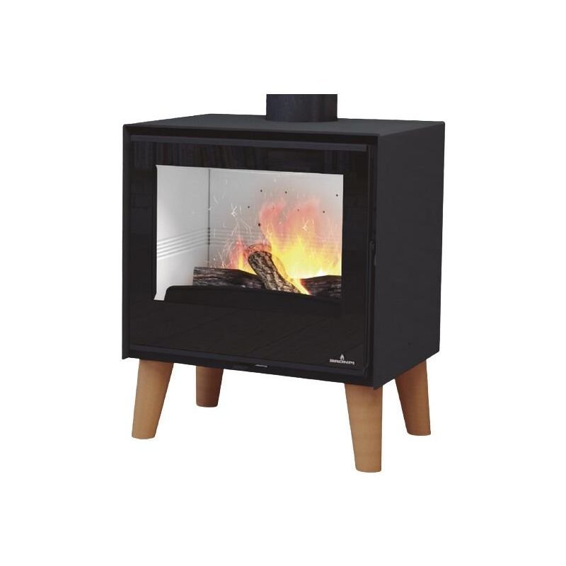 Holzofen auf Standfüßen – BRONPI Arus 9.5 kW – Produktansicht 5