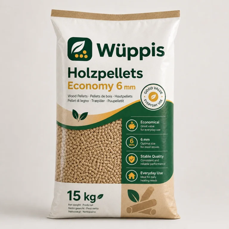 Holzpellets 6 mm – wirtschaftliche 990-kg-Palette – Produktansicht 1