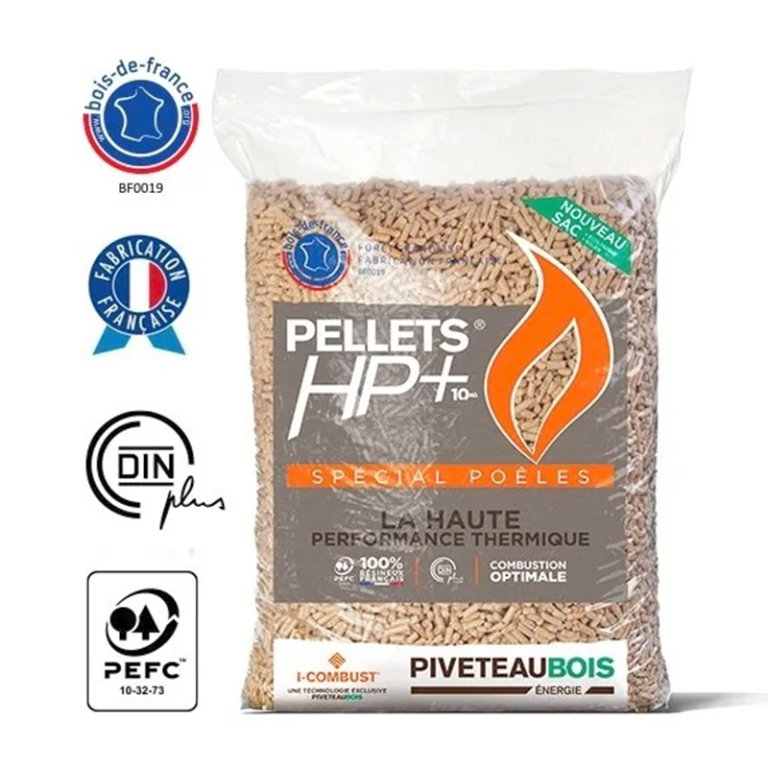 Holzpellets Piveteau HP+ – 72 Säcke zu je 15 kg – Produktansicht 1