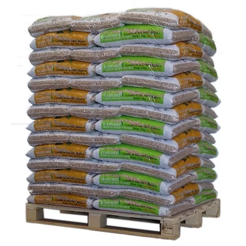 Holzpellets Starforest – Palette mit 70 Säcken zu je 15 kg – Produktansicht 1
