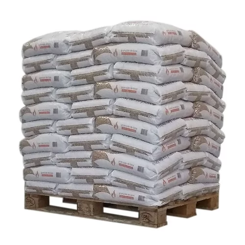 Holzpellets SunPower – Palette mit 70 Säcken zu je 15 kg – Produktansicht 1