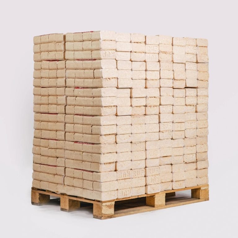 Holzbriketts 100 % Nadelholz – Palette mit 960 kg – Produktansicht 1