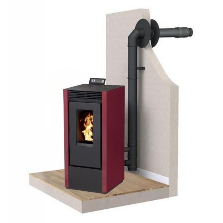 Set: Pelletofen raumluftunabhängig + Abgas-Wandset – INTERSTOVES Marina 14 kW – Produktansicht 1